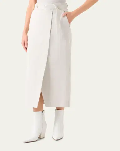 Akris Cotton-Linen Wrap Skirt | Thumbnail 4