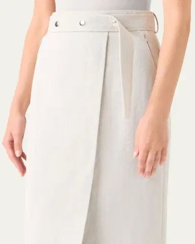 Akris Cotton-Linen Wrap Skirt | Thumbnail 5