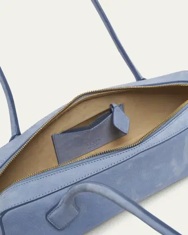 ALAÏA Le Teckel Medium Suede Shoulder Bag | Thumbnail 12