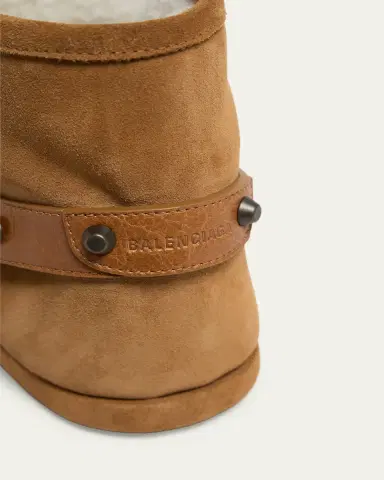 Balenciaga Alaska Soft Shearling-Lined Suede Ankle Booties | Thumbnail 3 Balenciaga Alaska Soft Shearling-Lined Suede Ankle Booties | Thumbnail 3
