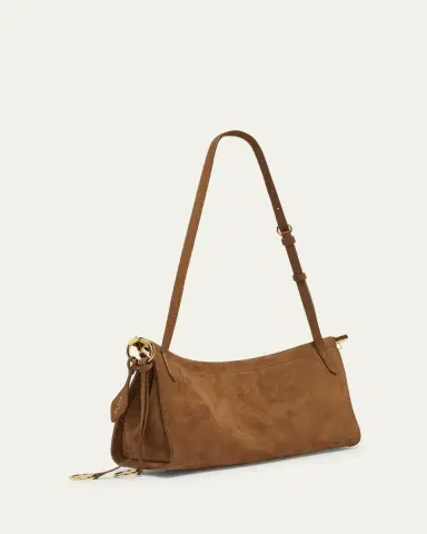 Alaïa Le Click Medium Shoulder Bag in Suede | Thumbnail 7 Alaïa Le Click Medium Shoulder Bag in Suede | Thumbnail 7