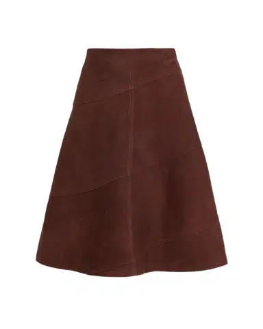 ALICE + OLIVIA Sosie Suede Midi Skirt | Thumbnail 1