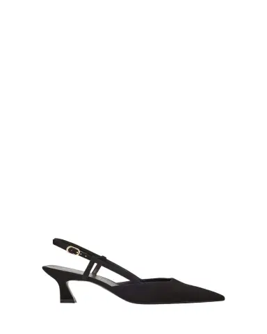 Stuart Weitzman Vinnie Suede Kitten Slingback Pumps | Thumbnail 1 Stuart Weitzman Vinnie Suede Kitten Slingback Pumps | Thumbnail 1