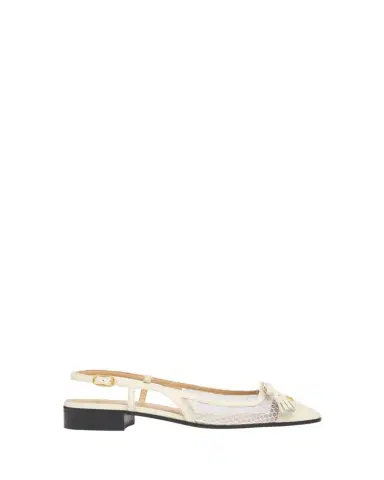 Valentino Garavani 25mm VLogo Signature Valet Mesh and Leather Ballerina Flats | Thumbnail 1 Valentino Garavani 25mm VLogo Signature Valet Mesh and Leather Ballerina Flats | Thumbnail 1