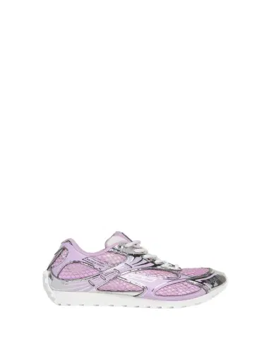 Bottega Veneta Women's Orbit Metallic Net Runner Sneakers | Thumbnail 1