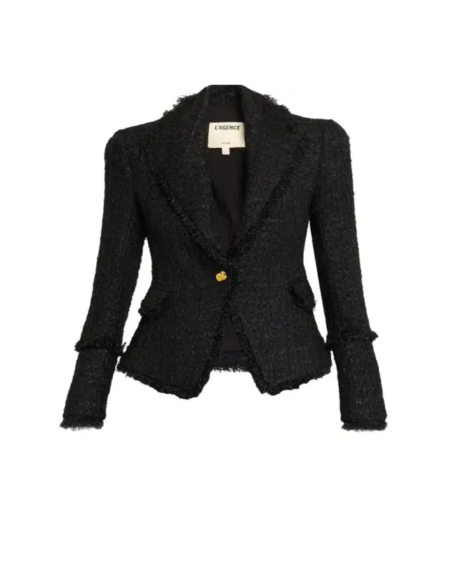 Kaisley Waffle Tweed Blazer