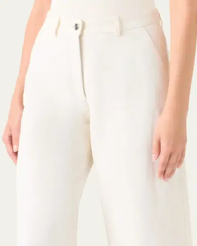 Akris Finn Cotton-Linen Gabardine Wide-Leg Pants | Thumbnail 5