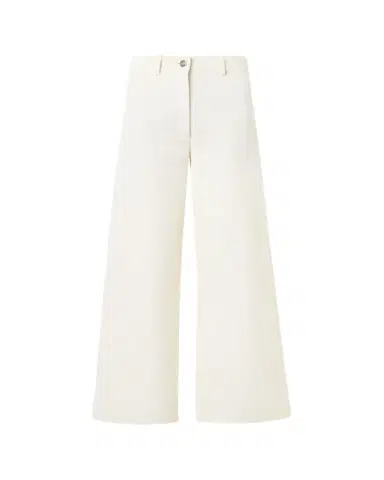 Akris Finn Cotton-Linen Gabardine Wide-Leg Pants | Thumbnail 1