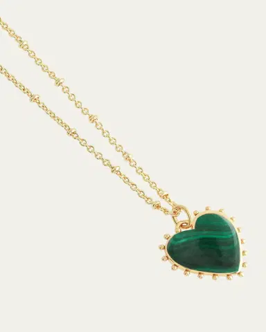 Anabel Aram Jewelry Heart Stone Pendant Necklace | Thumbnail 4