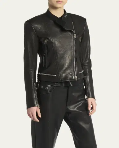 Tom Ford Leather Moto Jacket | Thumbnail 4 Tom Ford Leather Moto Jacket | Thumbnail 4