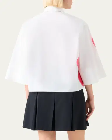 Akris punto Flower-Print Boxy Button-Down Shirt | Thumbnail 3 Akris punto Flower-Print Boxy Button-Down Shirt | Thumbnail 3