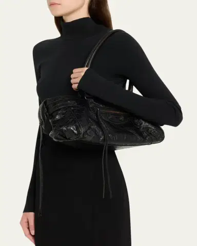 Balenciaga Le City East-West Shoulder Bag in Leather | Thumbnail 2 Balenciaga Le City East-West Shoulder Bag in Leather | Thumbnail 2