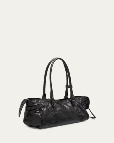 Balenciaga Le City East-West Shoulder Bag in Leather | Thumbnail 3 Balenciaga Le City East-West Shoulder Bag in Leather | Thumbnail 3