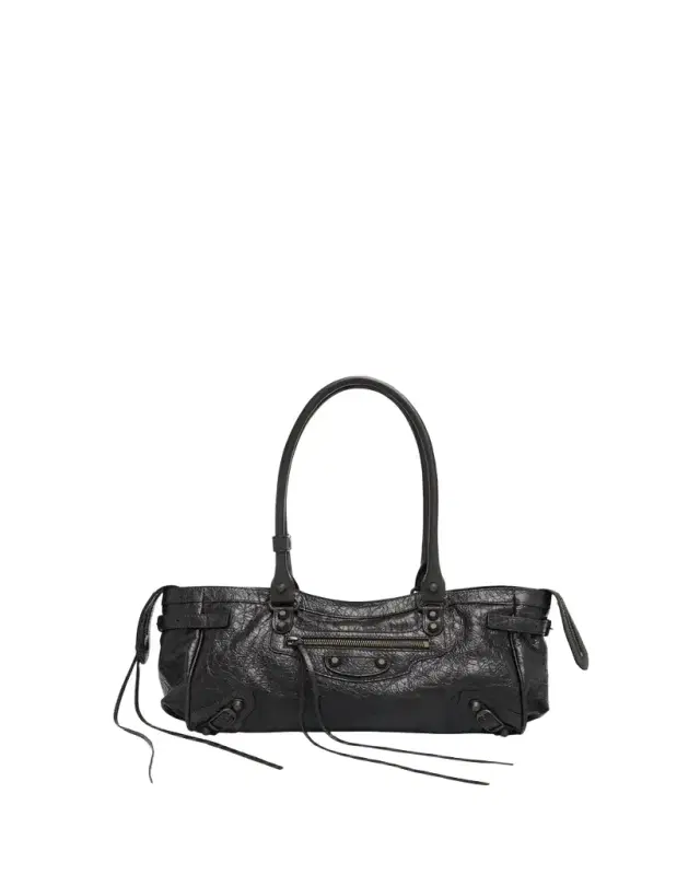 Le City East-West Shoulder Bag in Leather
