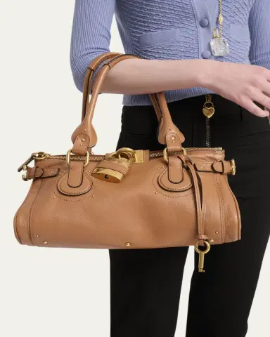 Chloé Paddington Padlock Shoulder Bag in Leather | Thumbnail 6 Chloé Paddington Padlock Shoulder Bag in Leather | Thumbnail 6