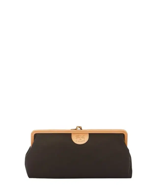 Manuela Frame Canvas Clutch Bag