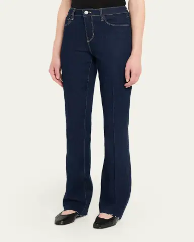 L'Agence Ruth High Rise Straight Jeans | Thumbnail 4