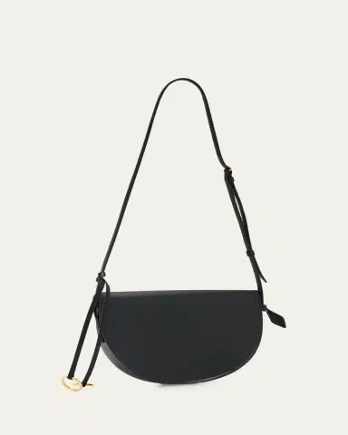 Alaïa East-West Curved Goatskin Leather Shoulder Bag | Thumbnail 3 Alaïa East-West Curved Goatskin Leather Shoulder Bag | Thumbnail 3