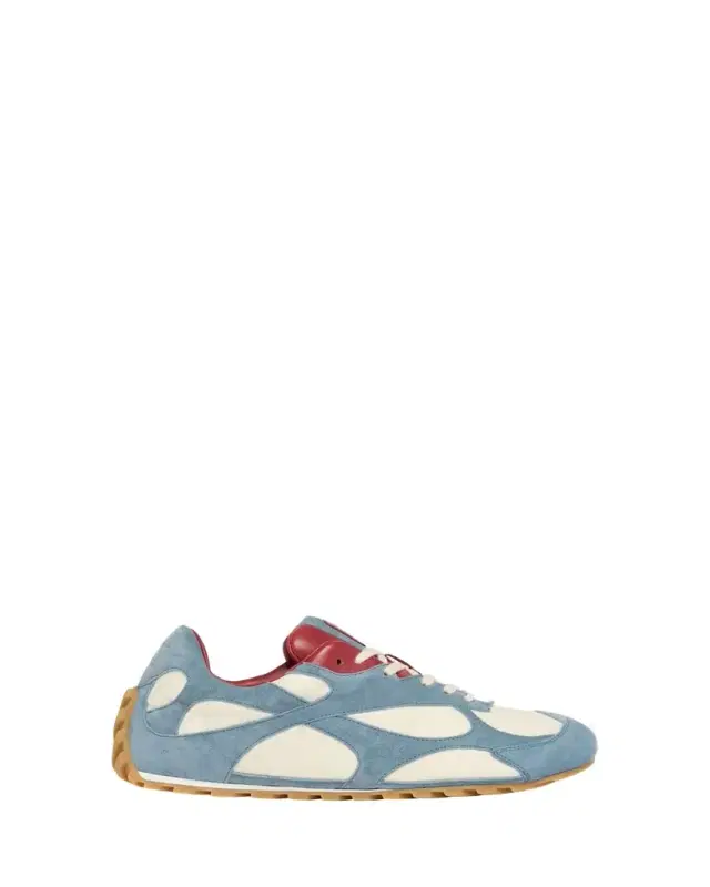 Bottega Veneta Orbit Lite Lace-Up Suede and Nylon Sneakers