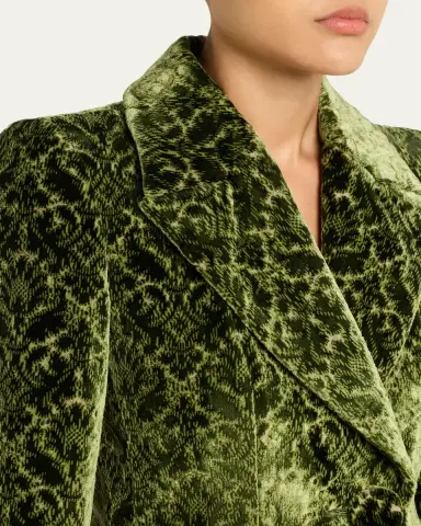 Burberry Virginia Baroque Velvet Double-Breasted Jacket | Thumbnail 5 Burberry Virginia Baroque Velvet Double-Breasted Jacket | Thumbnail 5