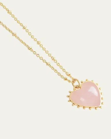 Anabel Aram Jewelry Heart Stone Pendant Necklace | Thumbnail 4