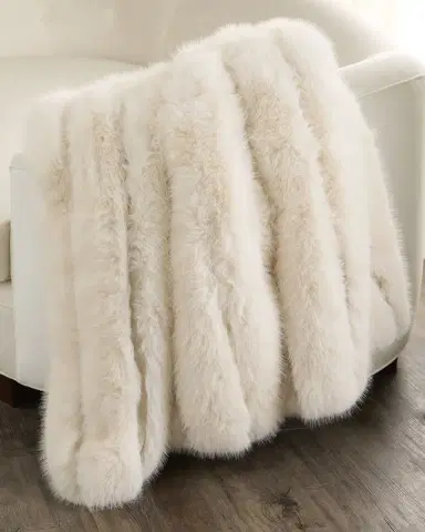 Lyla Grant Faux Fox Throw, 60" x 72" | Thumbnail 1