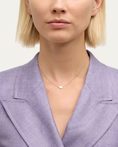 Jan Leslie Mother-of-Pearl Single Heart Necklace | Thumbnail 2 Jan Leslie Mother-of-Pearl Single Heart Necklace | Thumbnail 2