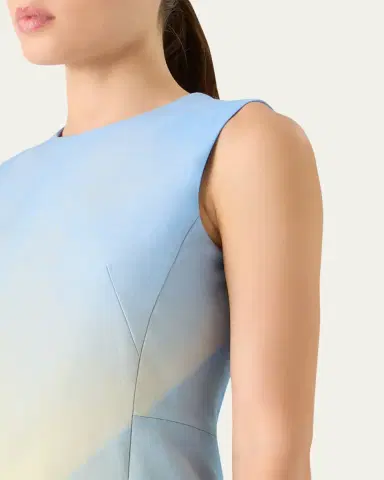Akris Sunbeam Print Silk Sleeveless Dress | Thumbnail 5 Akris Sunbeam Print Silk Sleeveless Dress | Thumbnail 5