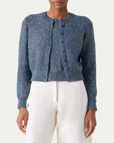 Akris Knit Cardigan with Sequins | Thumbnail 8 Akris Knit Cardigan with Sequins | Thumbnail 8