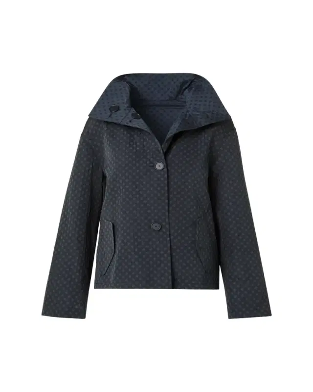 Akris punto Polka-Dot Single-Breasted Jacket