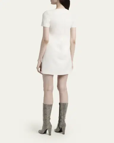 Valentino Garavani Bow Cutout Short-Sleeve Mini Dress | Thumbnail 3 Valentino Garavani Bow Cutout Short-Sleeve Mini Dress | Thumbnail 3