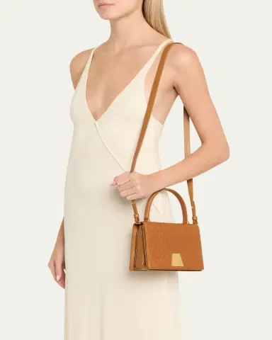 Akris Alice Small Ostrich Leather Top-Handle Bag | Thumbnail 2 Akris Alice Small Ostrich Leather Top-Handle Bag | Thumbnail 2