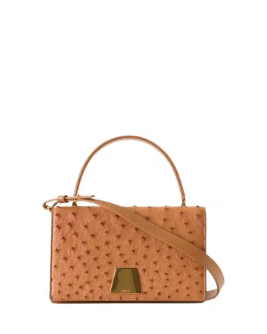 Akris Alice Small Ostrich Leather Top-Handle Bag | Thumbnail 1 Akris Alice Small Ostrich Leather Top-Handle Bag | Thumbnail 1