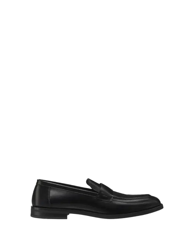 Men's Club Brushed Leather Slip-On Loafers