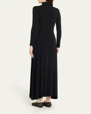 Ulla Johnson Koa Ruched Jersey Turtleneck Maxi Dress | Thumbnail 7
