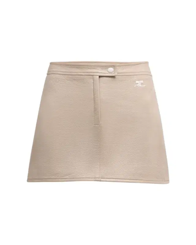 Courreges Reedition Vinyl Mini Skirt