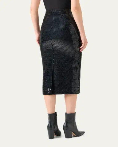 Akris Corded Sequin Midi Skirt | Thumbnail 3 Akris Corded Sequin Midi Skirt | Thumbnail 3