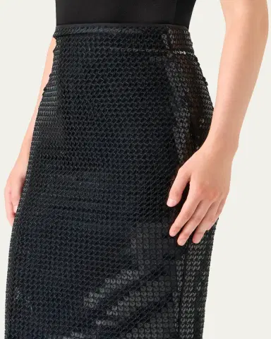 Akris Corded Sequin Midi Skirt | Thumbnail 5 Akris Corded Sequin Midi Skirt | Thumbnail 5