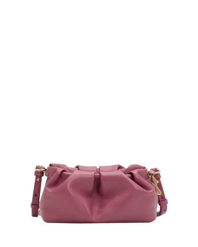Christian Louboutin Eva Mini Pleated Crossbody Bag in Nappa Leather