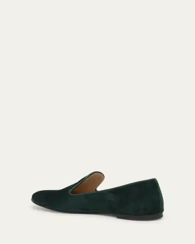Gianvito Rossi Suede Slip-On Loafers | Thumbnail 4