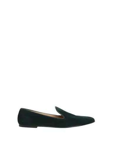 Gianvito Rossi Suede Slip-On Loafers | Thumbnail 1