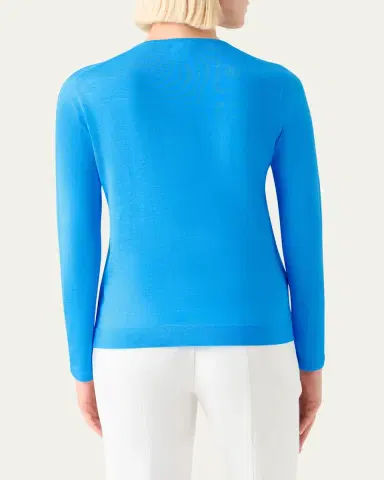Akris Cashmere-Silk Crewneck Sweater | Thumbnail 3 Akris Cashmere-Silk Crewneck Sweater | Thumbnail 3