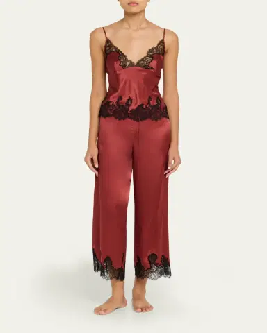 Kiki De Montparnasse Giselle Lace-Trim Silk Pajama Pants | Thumbnail 2 Kiki De Montparnasse Giselle Lace-Trim Silk Pajama Pants | Thumbnail 2