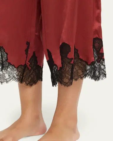 Kiki De Montparnasse Giselle Lace-Trim Silk Pajama Pants | Thumbnail 5 Kiki De Montparnasse Giselle Lace-Trim Silk Pajama Pants | Thumbnail 5