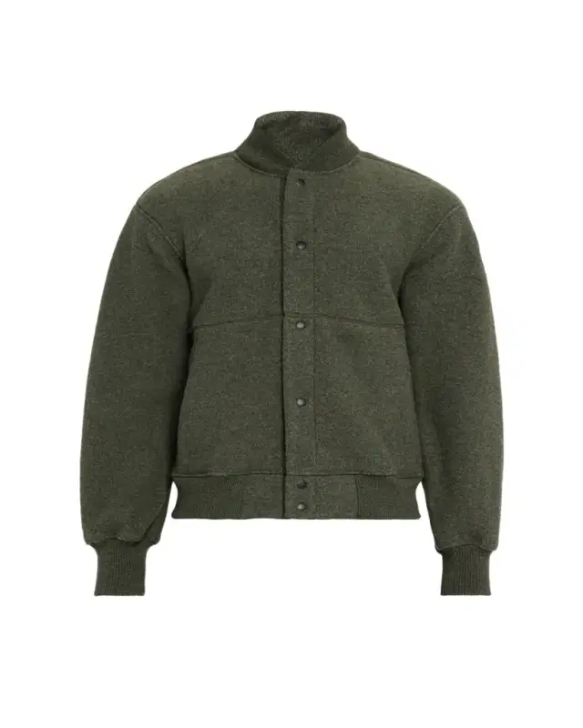 Men's Hudson Fleece Snap-Front Bomber Jacket