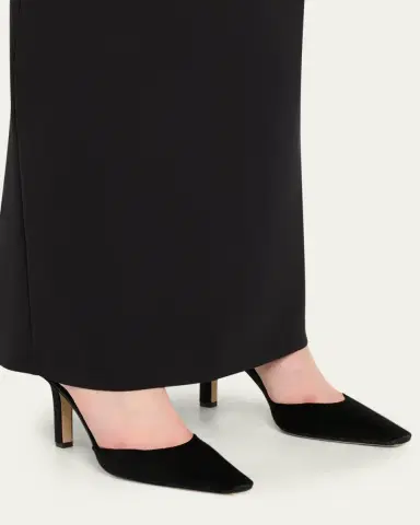 The Row Carla Velvet Ankle-Strap Pumps | Thumbnail 2