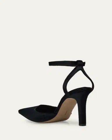 The Row Carla Velvet Ankle-Strap Pumps | Thumbnail 4