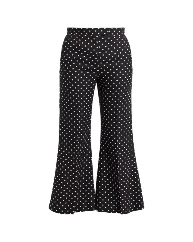 Valentino Garavani Polka-Dot Flare Pants