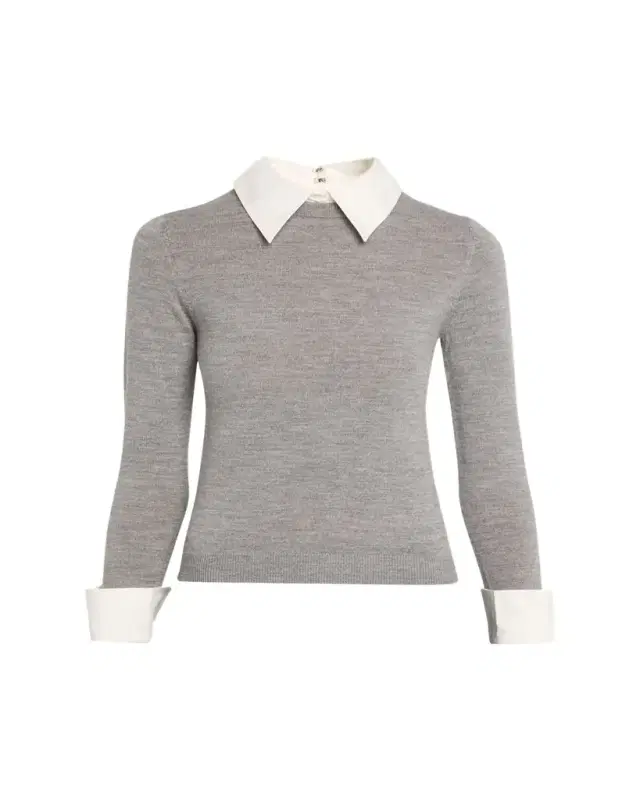 ALICE + OLIVIA Porla Collared Sweater