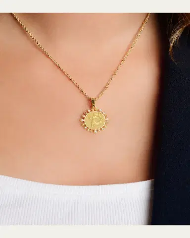 Anabel Aram Jewelry Zodiac Pendant Necklace | Thumbnail 2